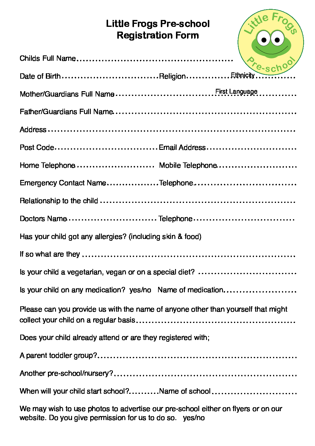 Application Form updated (2019)