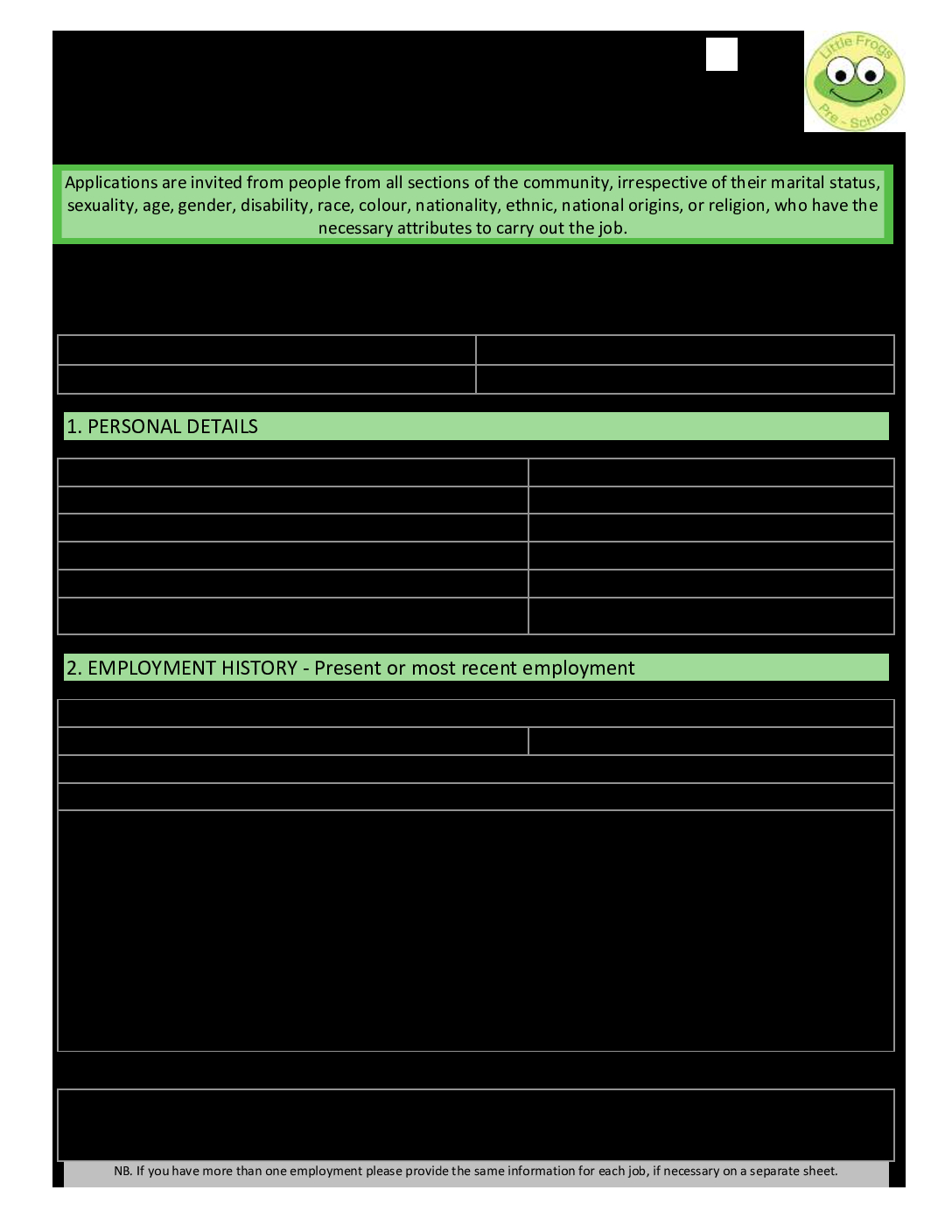 Application Form