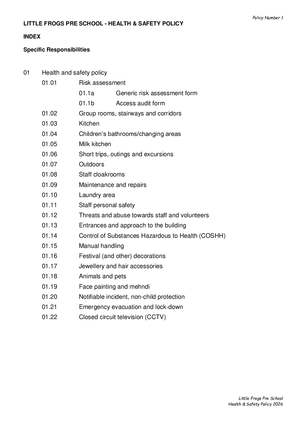01 Health and safety policy September 2026 final