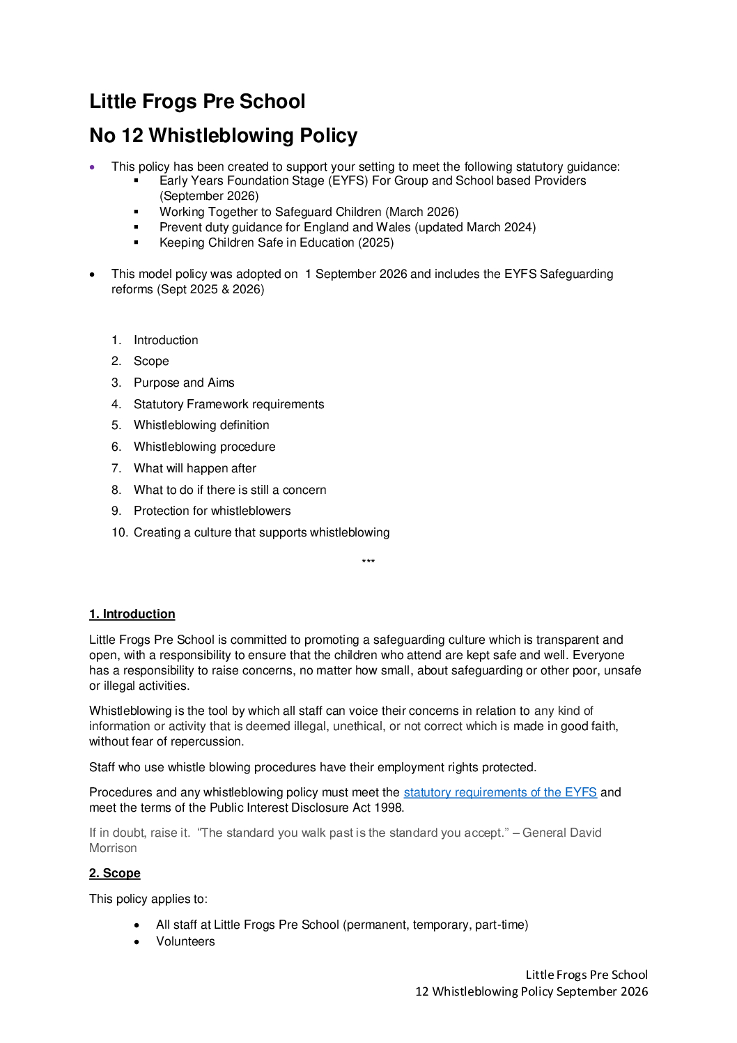 12 Whistleblowing Policy Sept 2026 final